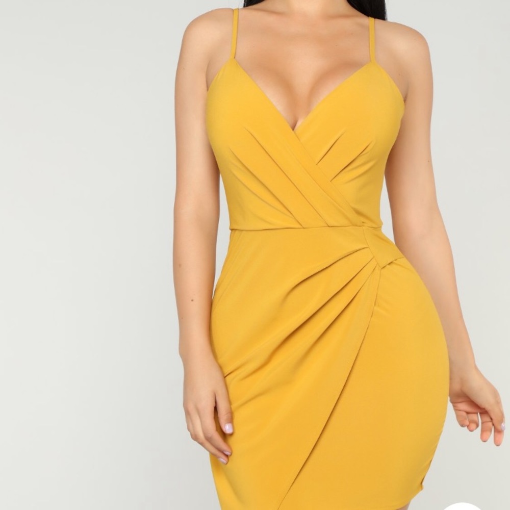 Mustard dress